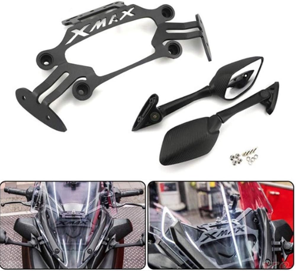 LTGJJ Motorcycle Front Stand Holder,Smartphone Mobile Phone Bracket, GPS Plate Mirror Bracket,For Yamaha XMAX X MAX 250 300 XMAX300