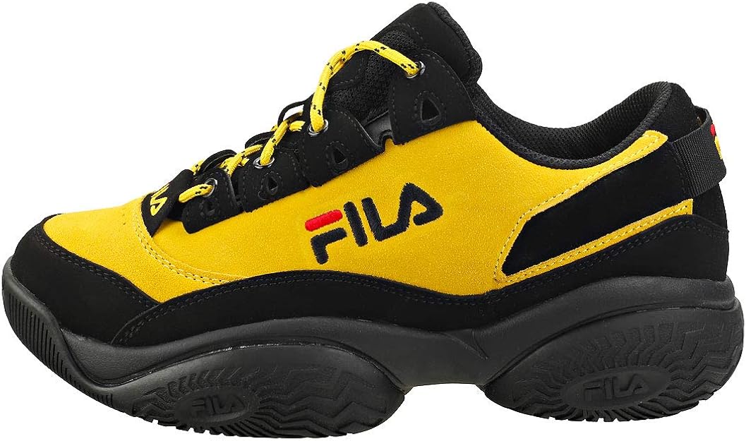 fila provenance yellow & black trainers