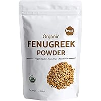Organic Fenugreek Seeds Powder (Methi), 4 Oz/112 Gm, USDA Organic, Food Flavoring agent, Supports Lactation, Natural…