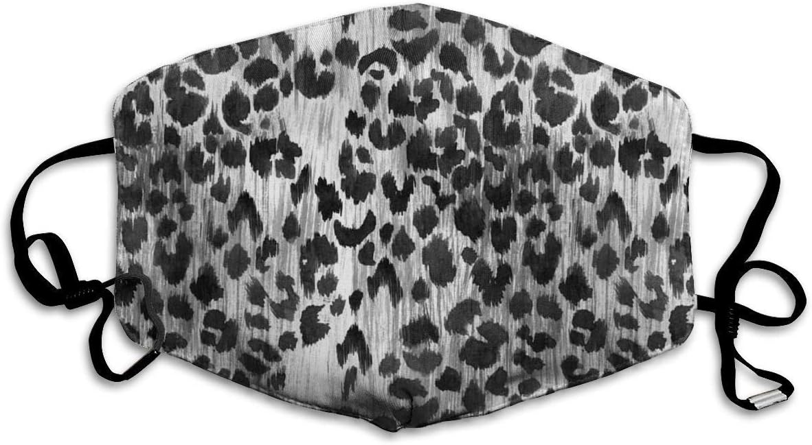 Unisex Anti-Dust Mouth Mask Watercolor Leopard Reusable Face Mask For Kids Teens Men Women
