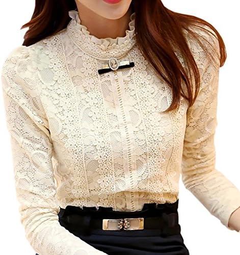 New 2018 Hot women tops Women Clothing fashion Blusas Femininas Blouses &amp; Shirts Fleece Women Crochet Blouse Lace Shirt