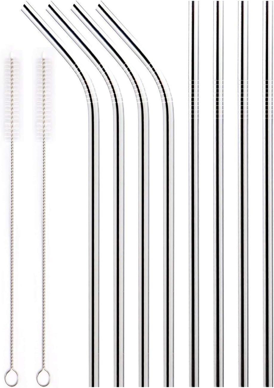CDOFFICE 50 PCS Clear Drink Pouches Bags Hand-held Translucent Reclosable Zipper Stand-up Plastic Pouches Bags wtih 50 Drinking Straws
