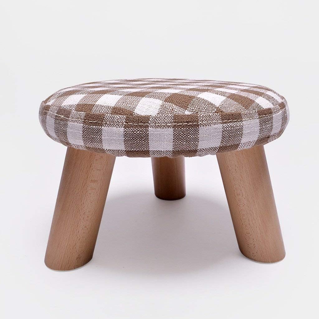Amazon.com: Lxhff Padded Footstool, Square Wooden Wood Support