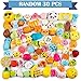 WATINC 60 Pcs Squeeze Toys, Birthday Gifts for Kids Party Favors, 30 Pcs Slow Rising Kawaii Simulation Bread Squeeze Toys 30 Pcs Mochi Squeeze Cat Panda Goodie Bags Egg Fillers, Keychain Phone Straps