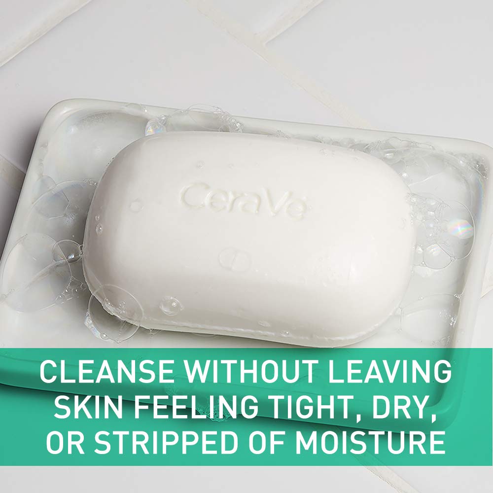 CeraVe Foaming Cleanser Bar | Soap-Free Body and Face Cleanser Bar for Oily Skin | Fragrance Free | 4.5 Ounce: Beauty