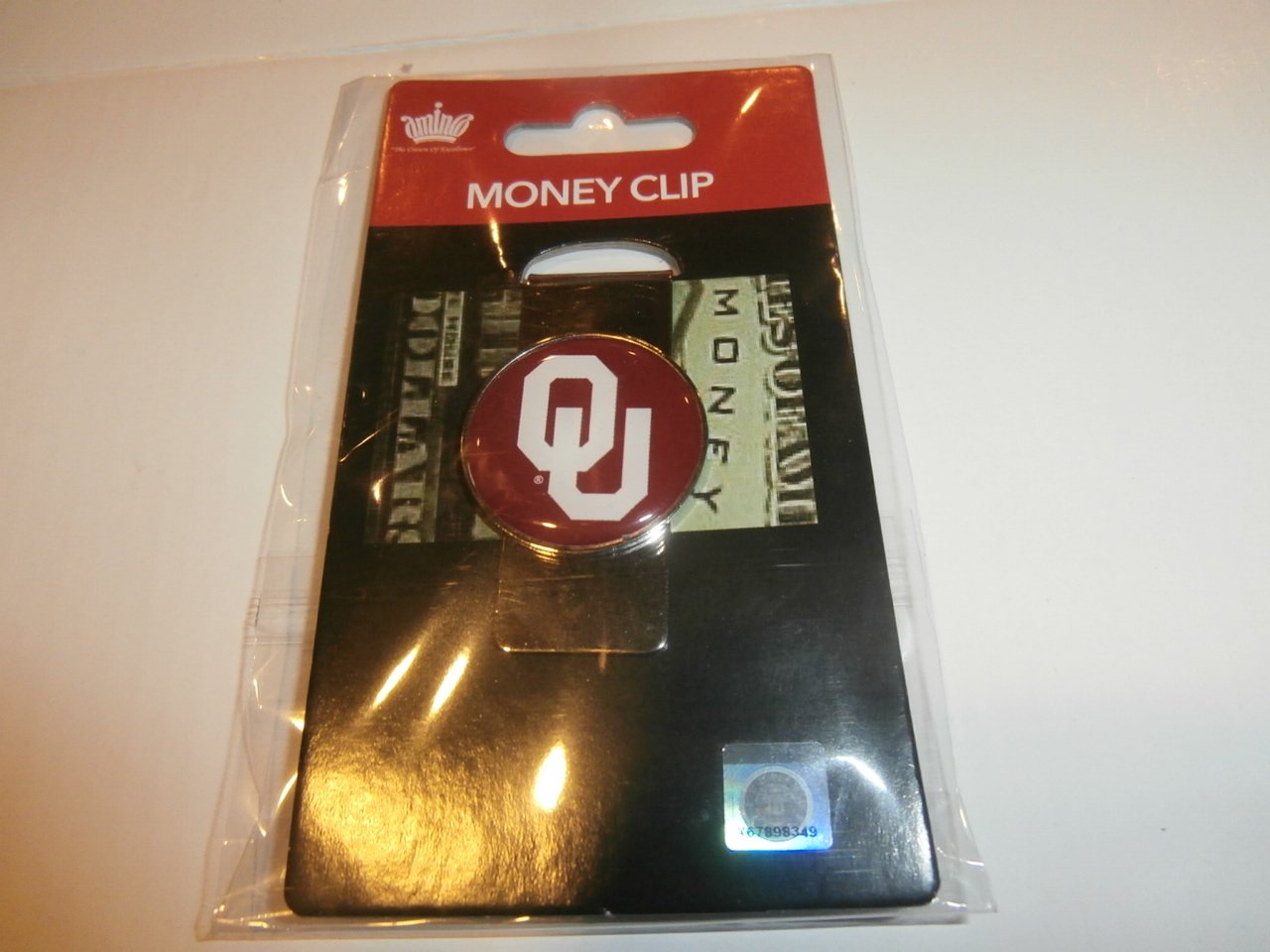 aminco NCAA Oklahoma Sooners Domed Money Clip