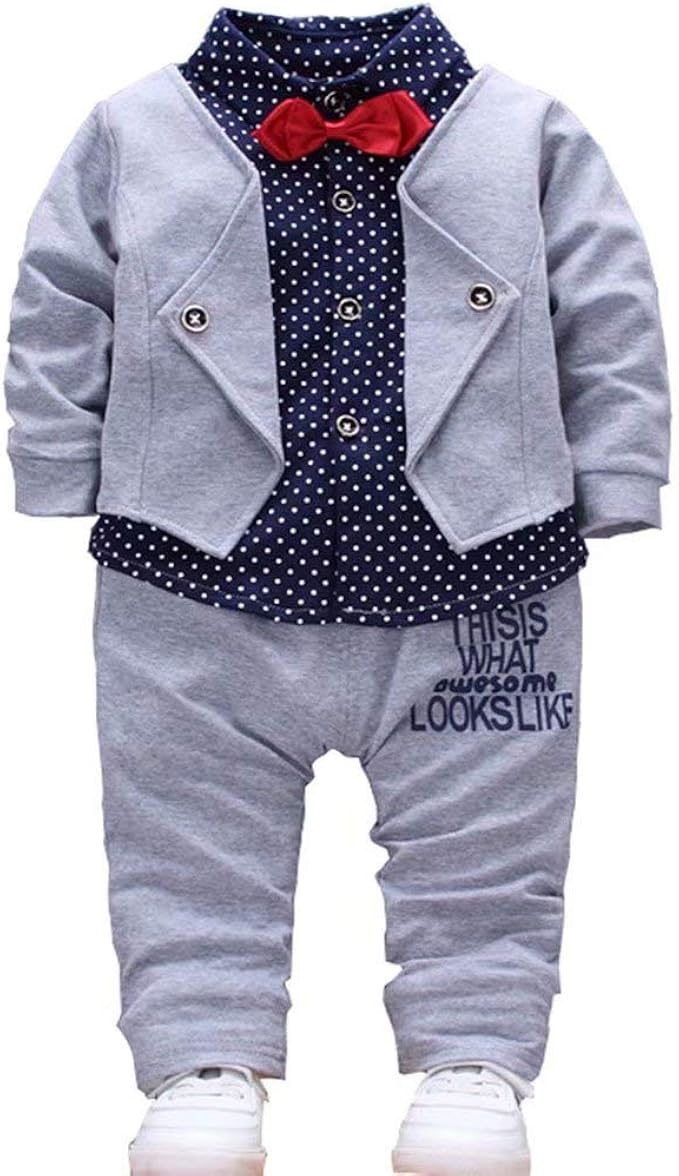 Buy Baby Boys Clothes Toddlers Tuxedo Outfits Infant Gentleman Suits