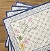 Maison d' Hermine Placemats Set of 4 100% Cotton Washable Cloth Place Mats, Reusable Table Mats for Kitchen Dining Decoration, Party, Wedding, Restaurant Spring/Summer (Faience, 13