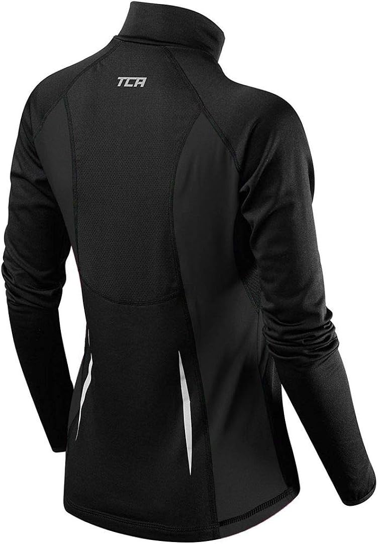 TCA Women's Winter Run Half-Zip Long Sleeve Running Top: Clothing