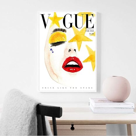 Amazon Co Jp ヴォーグカバーポスターファッションキャンバス絵画壁に抽象的なイラストアートプリントリビングルームの装飾のためのモダンな写真 50x70cm19x27inch フレームなし ホーム キッチン Amazon Co Jp ヴォーグカバーポスターファッションキャンバス絵画壁に抽象的なイラストアートプリントリビングルームの装飾のためのモダンな写真 50x70cm19x27inch フレームなし ホーム キッチン