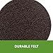 Scotch Felt Pads 44 PCS Brown, Felt Furniture Pads for Protecting Hardwood Floors, 1