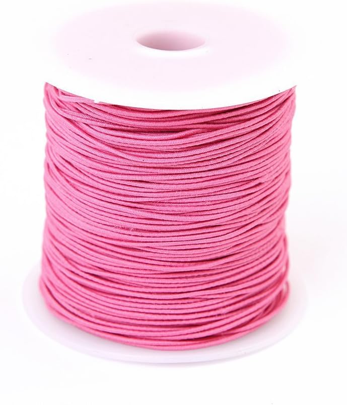 10Yds Light Pink Elastic Cord,4mm Round Elastic Cord,stretch cord
