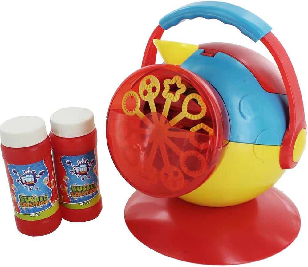 Bubble Machine Blower 2 Tube Solution Birthday DJ Disco Party Bubbles