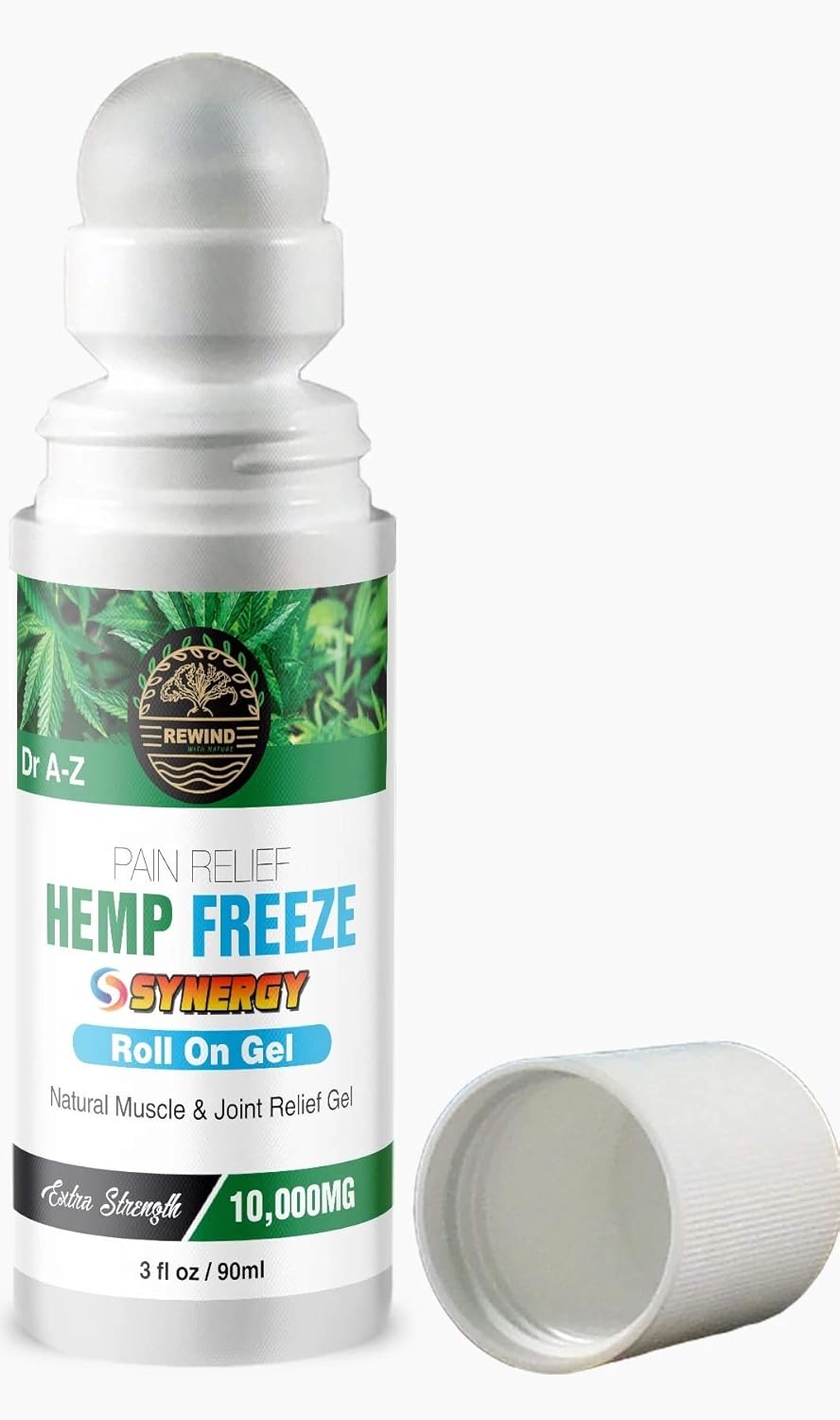 Natural Hemp Extract Roll On Cooling Freeze Effect, Turmeric, Ginger, Arnica, Emu Oil for A Fast & Lasting Pain Relief for Arthritis, Sore Joint, Backaches Sprains, Joint & Back Pain Stop Pain: Health & Personal Care