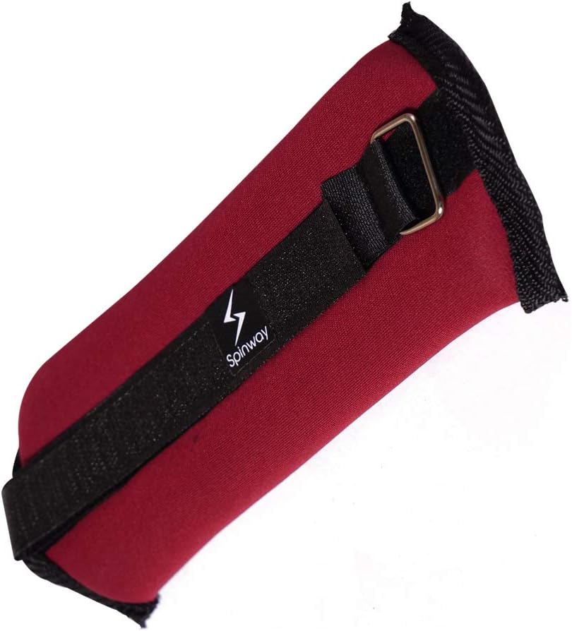 Spinway Adjustable Ankle Weights for Legs Exercise Running Jogging Cardio Jogging Crossfit Workout Gym Fitness for Men and Women | Wrist Weights (S-500grm, Red)