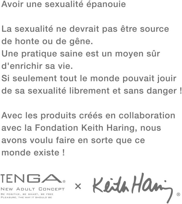 TENGA Keith Haring Party Egg Masturbator, White/Chrome, One Size, Silver, Super Stretch (Starting Length 5cm, Width 4.5cm) - Image 5