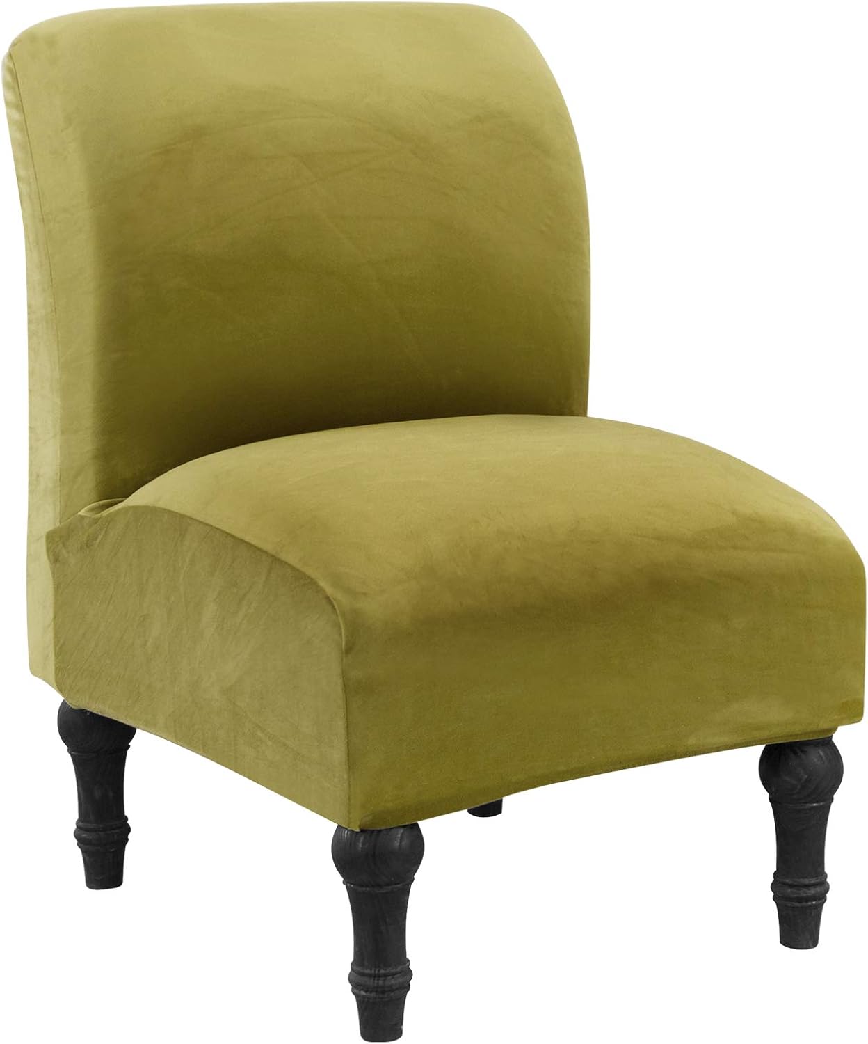 Spandex Slipper Chair Slipcover Solid Stretch Armless Chair Cover Spandex Slipper Chair Slipcover Solid Stretch Armless Chair Cover