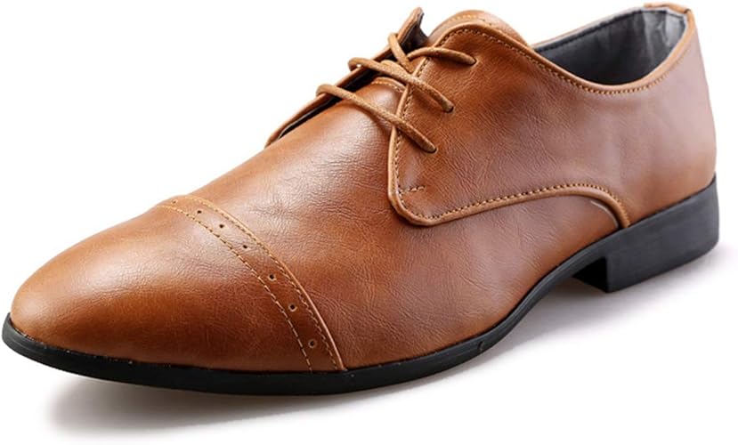Amazon Wewin ビジネスシューズ メンズ 軽量 革 紳士靴 革靴 ストレートチップ ウォーキング カジュアルシューズ 足痛くない 履きやすい 柔らかい お洒落 防滑 通気 通勤 就活 普段用 Wewin ビジネスシューズ