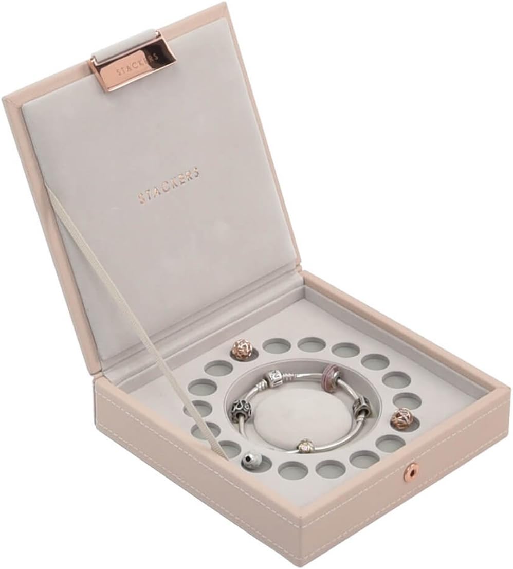 Stackers Blush Pink Charm Lidded Jewellery Box Amazon.co.uk Kitchen