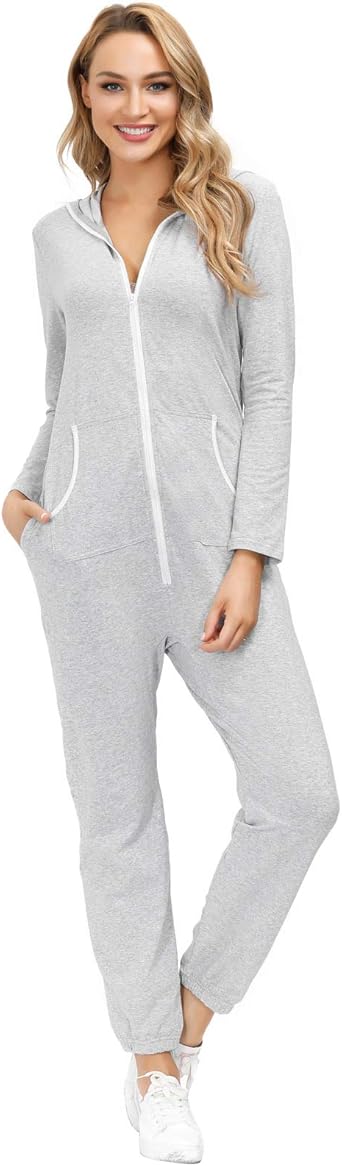 grey loungewear jumpsuit
