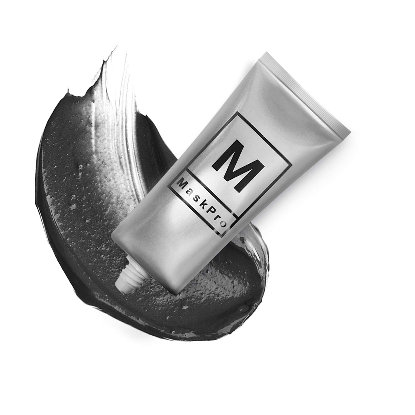 Clay Facial Mask by MaskPro - 100% Natural Kaolin Mud with Activated Charcoal - Skin Detox, Clarify, Cleanse, Porefine & Smooth - Acne Recovery, Blackhead Removal - Anti-aging for Men & Women (100ml)