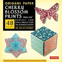 Origami Paper- Cherry Blossom Prints- Small 6 3/4 Origami Paper- Cherry Blossom Prints- Small 6 3/4