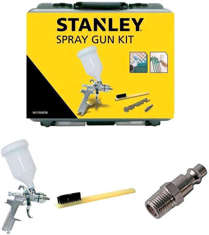 Stanley Tools for Air Compressors Spray Gun Kit Nylon 161132XSTN, Black - Image 4