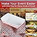 Heavy Duty, Grease Resistant 2 Lb Paper Food Trays 100 Pk. Recyclable, Coated Paperboard Basket Ideal for Festival, Carnival, Concession Stand Treats Like Fries, Ice Cream & Chicken Tenders & More