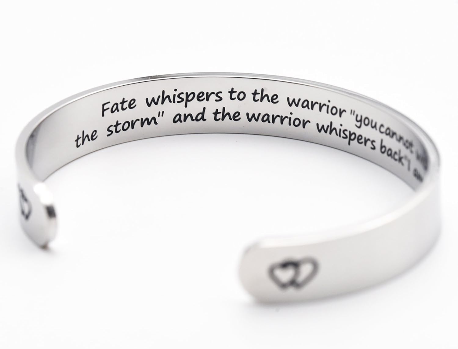 LParkin Encouragement Bracelet Warrior Bracelet Fate Whispers to The Warrior You Cannot Withstand The Storm... I Am The Storm - Image 3