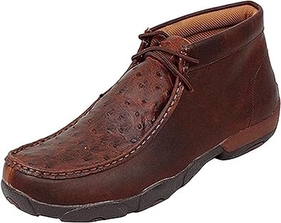 twisted x men's bomber brown driving moccasin lace up casual shoes