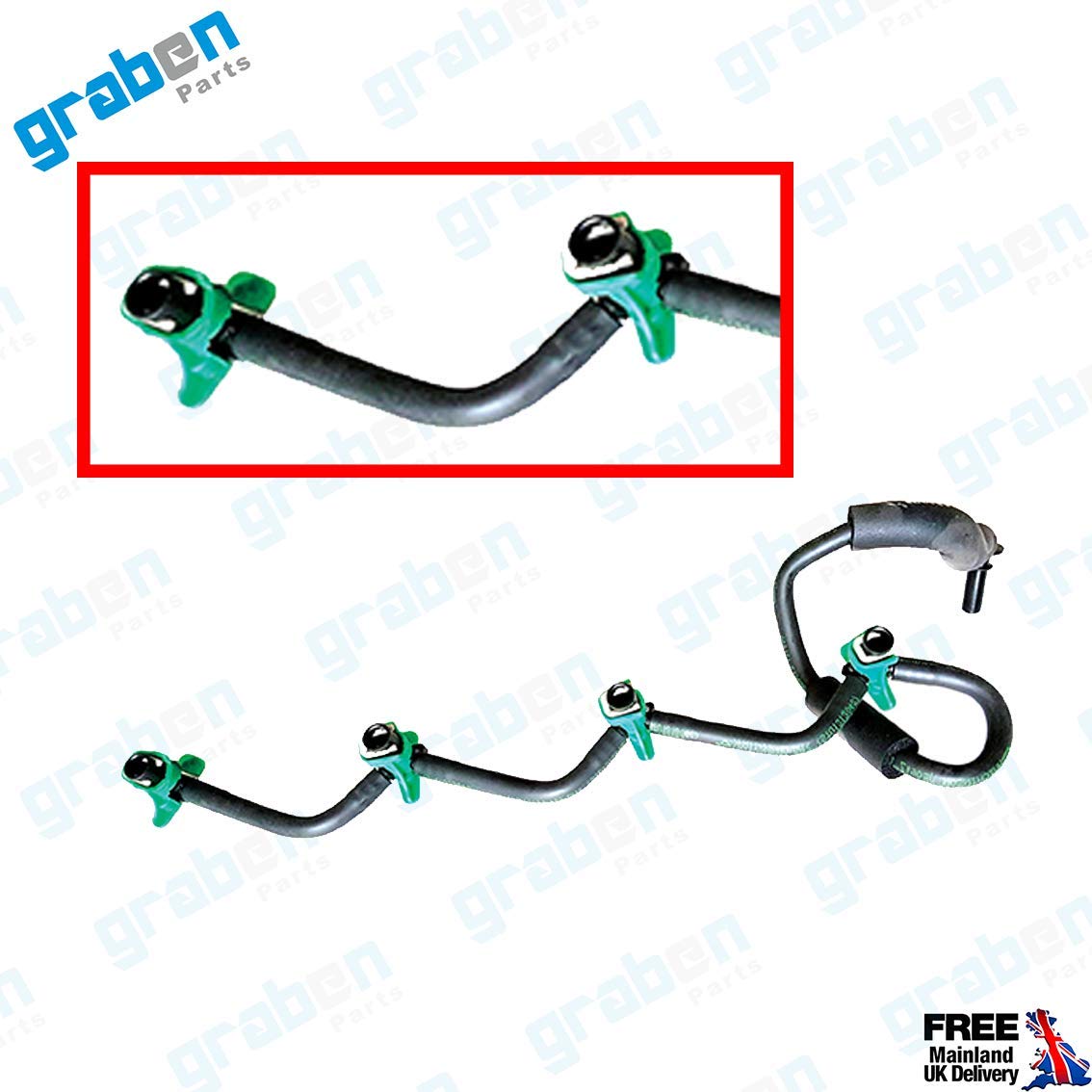 INJECTOR LEAKOFF RETURN PIPE FOR BERLINGO, C3, C4, C5, DS3, DS4, 207