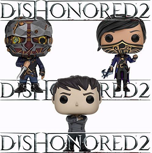 Dishonored 2 Outsider, Emily, Corvo Pop! Vinyl Figures Set of 3 by Dishonored