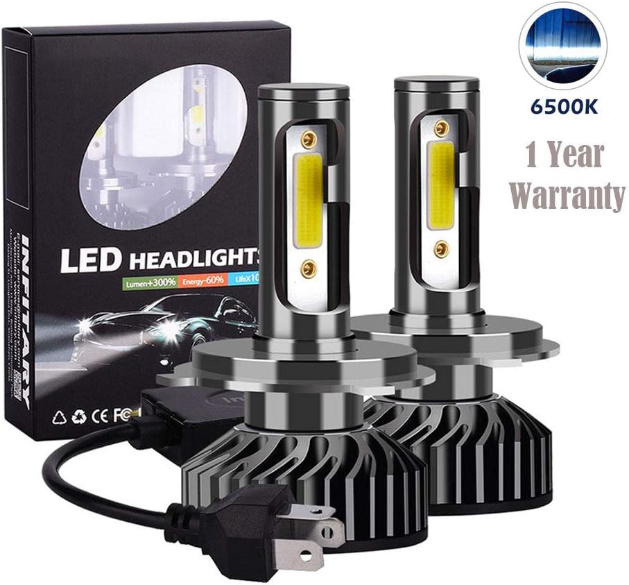2 Pcs H4 H7 LED Car Lights 9005 H1 H3 HB1 HB3 9006 9007 880 Car Headlight Lamp Bulb Fog Light 24V 72W 8000LM 6500K COB Lights
