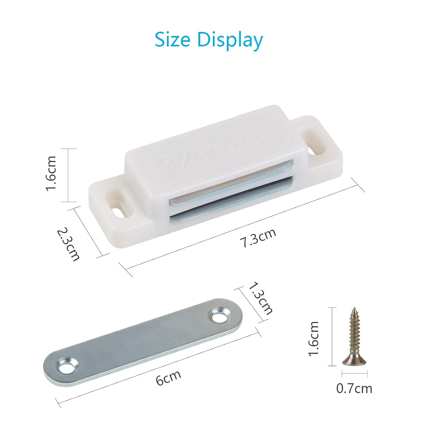 Iman Puerta Armario CHIFOOM 4PCS Magnético Pestillo Cierre Puerta