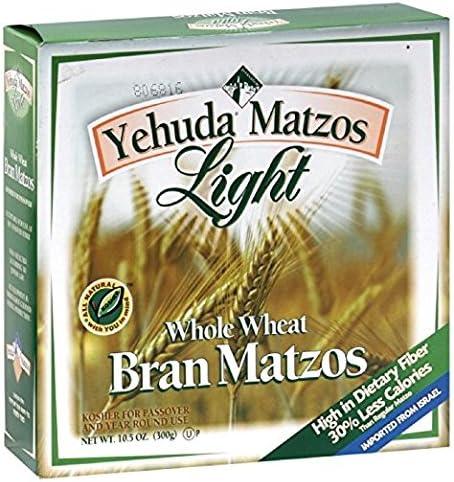 YehudaWhole Wheat Light Bran Matzo, 10.5 OZ