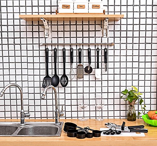 Kitchen Utensils Set - 21 Stainless Steel and Nylon Cooking Utensil Set - Nylon Utensils Spatula Set - Non-stick Heat Resistant Kitchen Cooking Utensils Cookware Set - Best Kitchen Tools and Gadgets