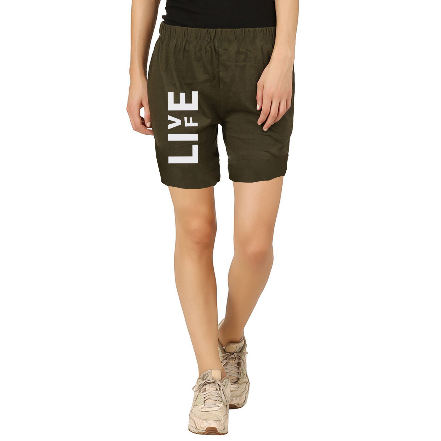 hotfits women's cotton graphic shorts