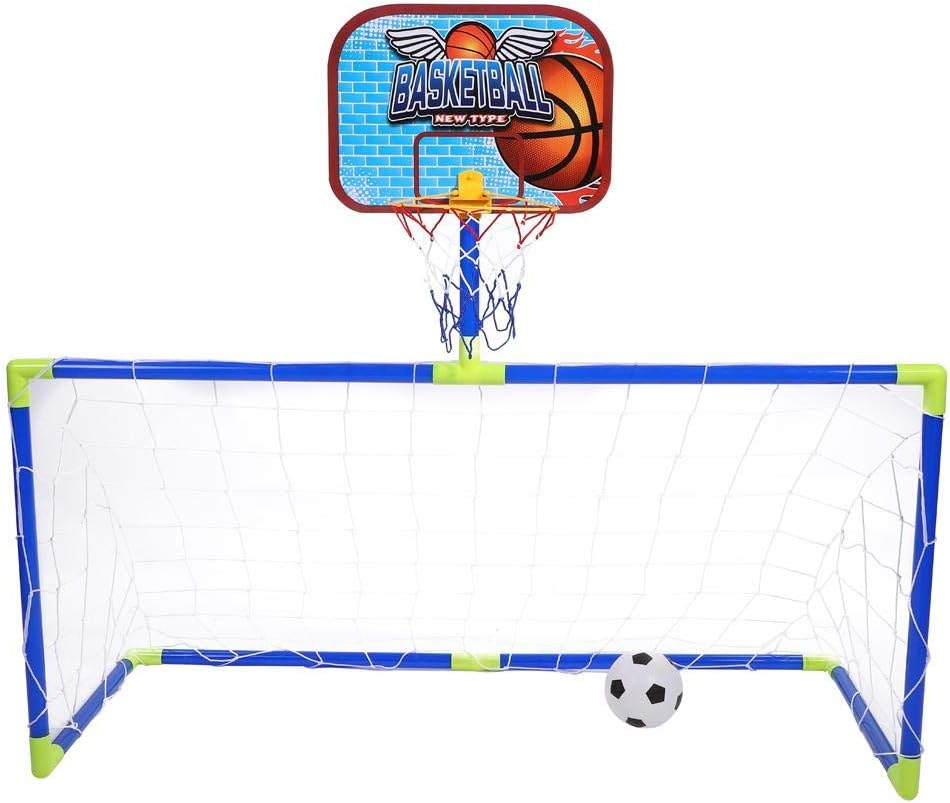 Mini Football Basketball Goal Hoop Combo Set - Image 4