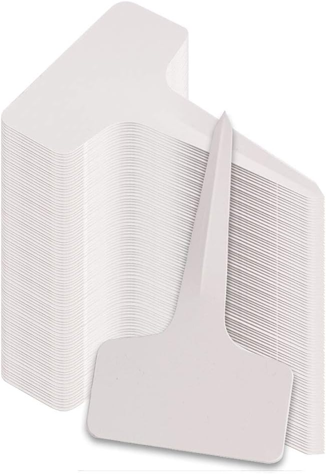 TRIXES 100 Etiquetas para Plantas en Forma de T - 6 x 10 cm - para ...