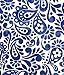 Batik Scroll Royal Blue Gift Wrapping Roll 24