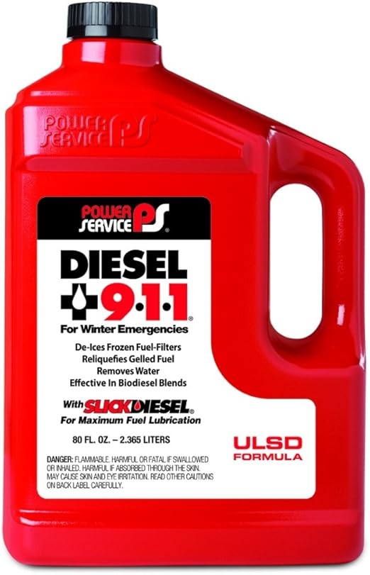 Power Service 0808006 Diesel 9•1•1 Fuel Additive 80 oz., Diesel