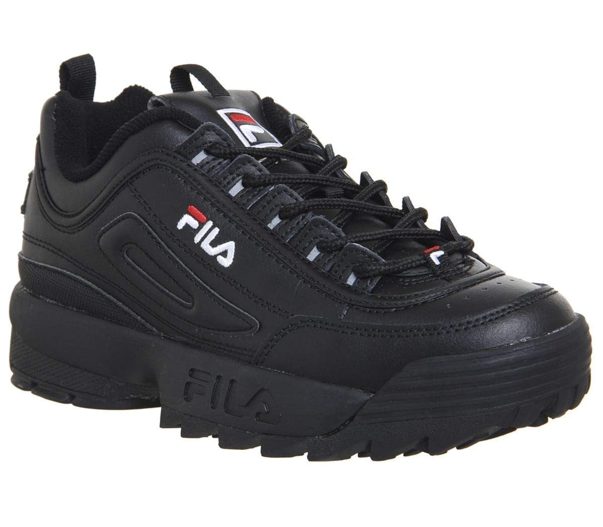 fila disruptor ii black pink shadow white