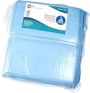 Dynarex Disposable Underpad, 17 Inches X 24 Inches, 100 Count