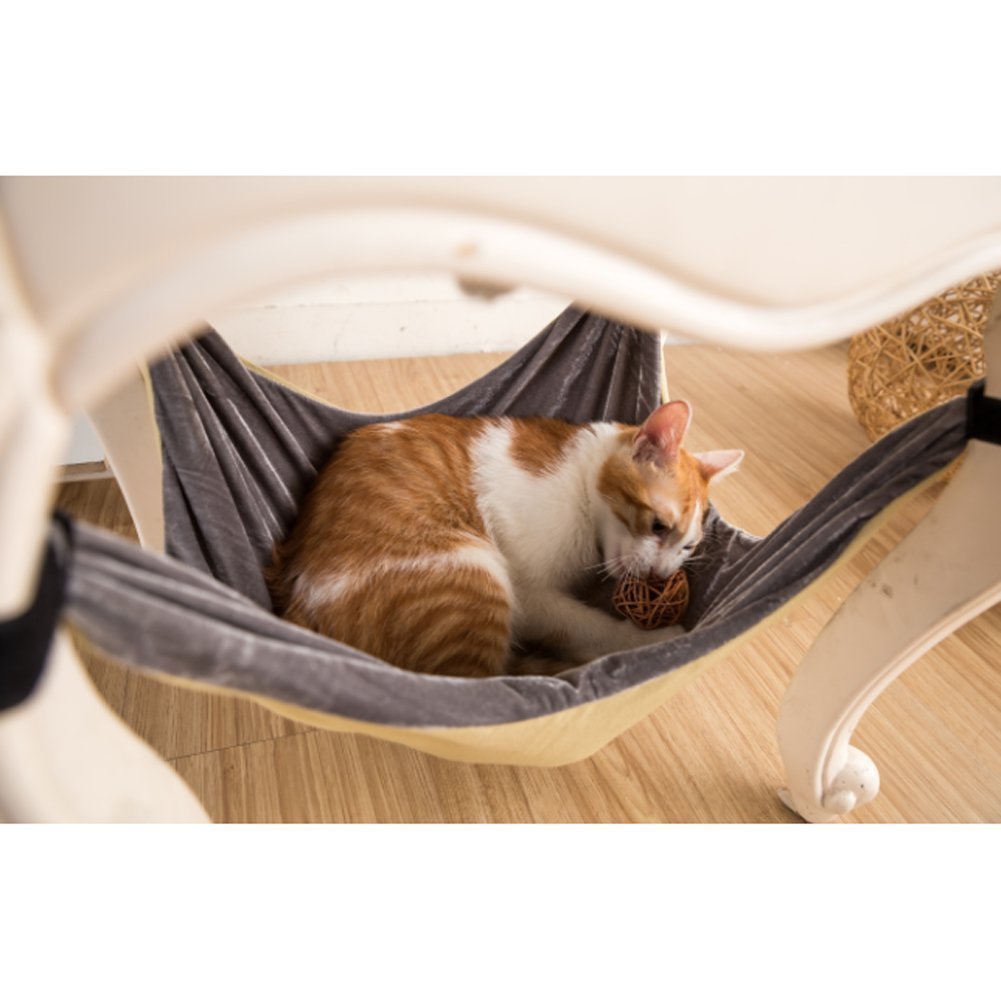 Yuesheng Cat Hammock Bed Soft Warm And Comfortable Pet Hammock Use With Chair For Kitten Ferret Puppy Or Small Pet