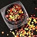 Hot Nail Art! AMA(TM) 12 Boxes Mixed Mini Round Thin Nail Art Glitter Paillette Shinning Nail Mirror Powder Nail Tip Bottle Gel Polish Decoration Makeup Art DIY Chrome Pigment (Multicolor)