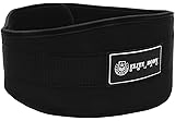Elite Body Squad Weight Lifting Belt Pro Quality Neoprene Back Support Belt With Speed Fit Velcro Closure And Stainless Steel Hook And Loop Design - 6โ Wide Soft Feel Padding Guarantee + FREE EBOOK