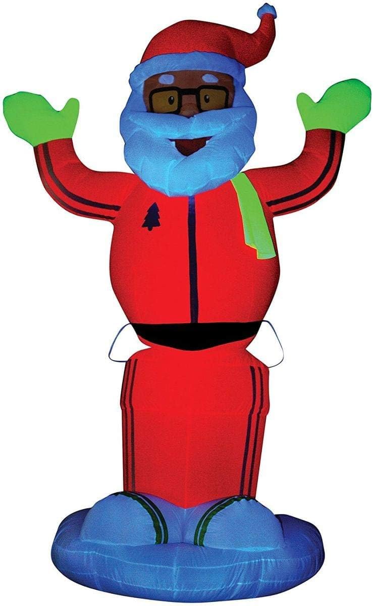 Gemmy Airblown Neon Animated Santa D