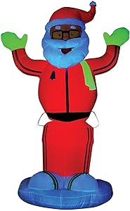 Gemmy Airblown Neon Animated Santa D