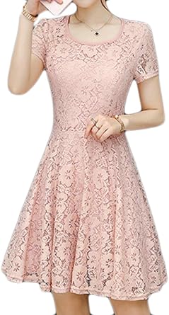 lace pleated midi dress