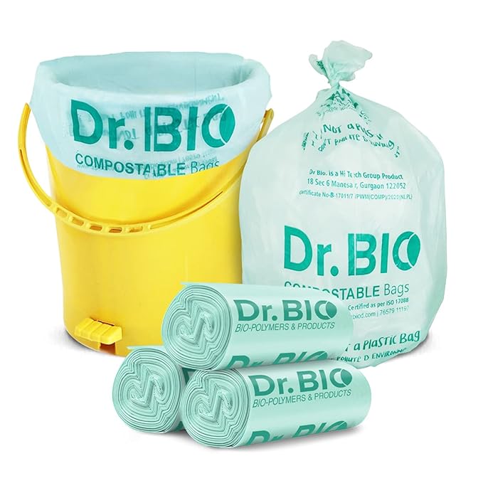 Dr. Bio Biodegradable Compostable Garbage Bags Dustbin Bags Trash Bags